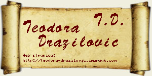 Teodora Dražilović vizit kartica